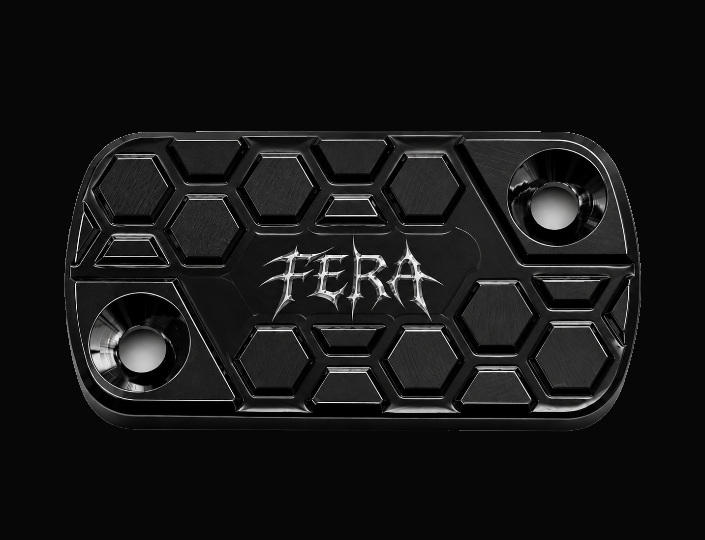 FERA Brake Cap — Black with silver FERA logo